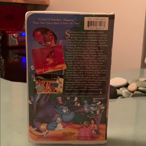 WDW VHS 1993 Aladdin BlackDiamond Classics Disney - Picture 4 of 10